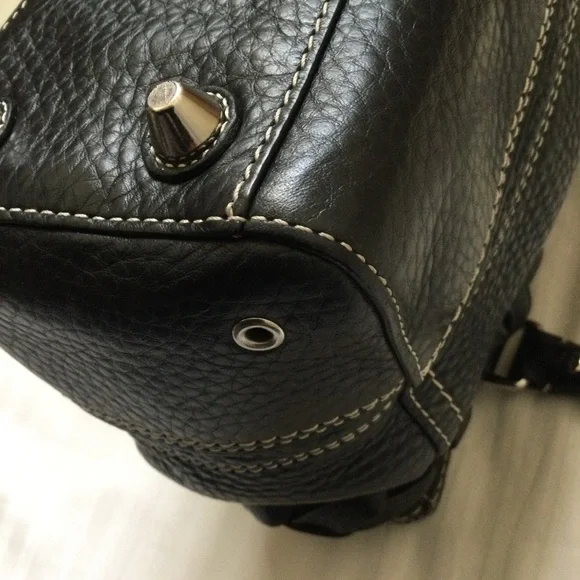 Coach Hampton Carryall F13084 Black Pebbled Leather - Picture 15 of 16